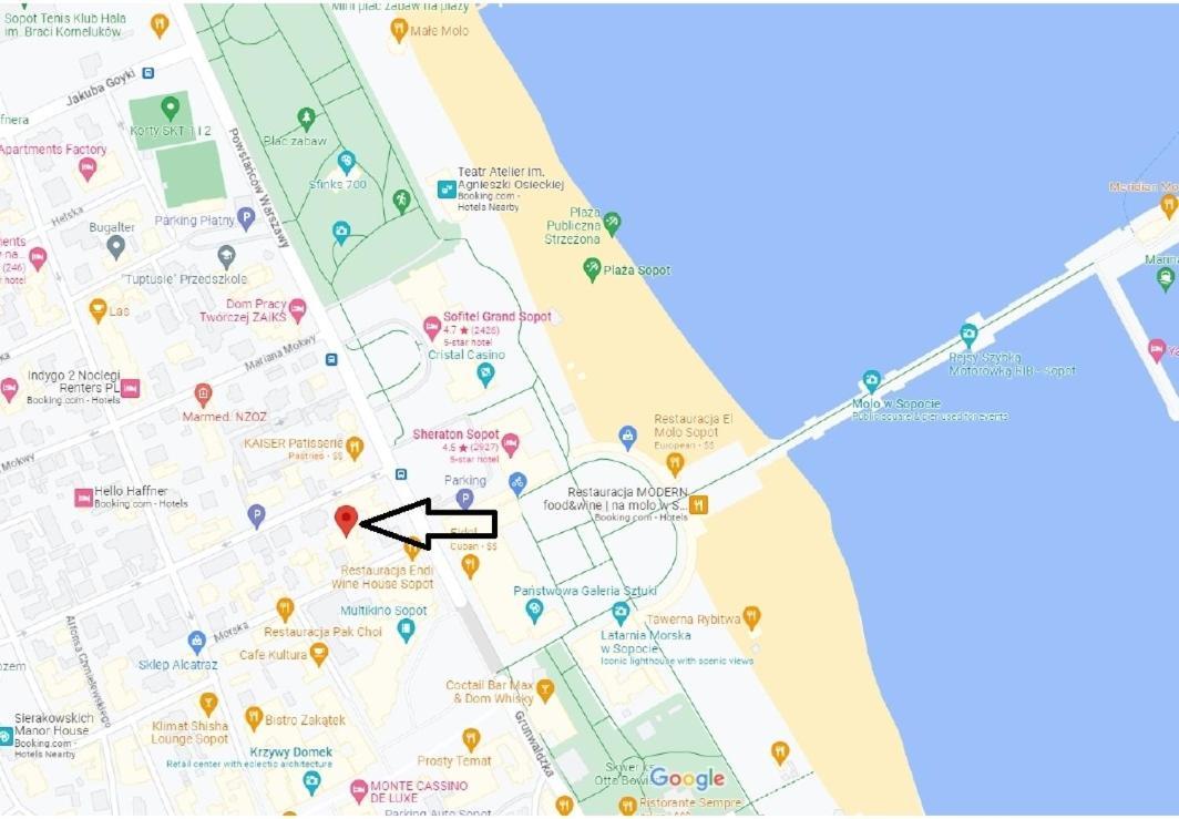 Hello Przy Molo 200 M Do Plazy Apartment Sopot
